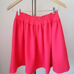kate spade New York neon coral pink skirt